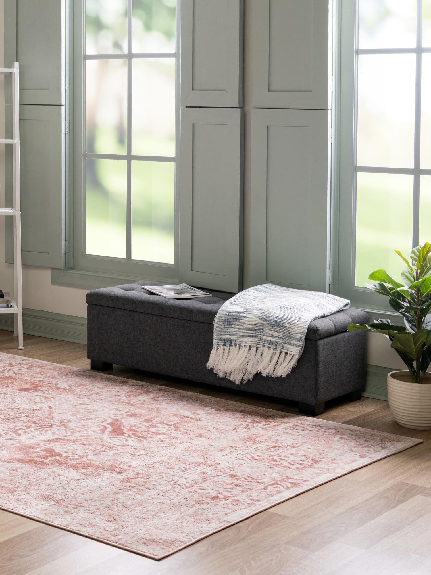 Pink 10' x 14' Oxford Rectangle Area Rug Traditional Design 100% Polypropylene Carpet for Living Room, Bedrooms, Dining, Office for Sale at Rug Engine