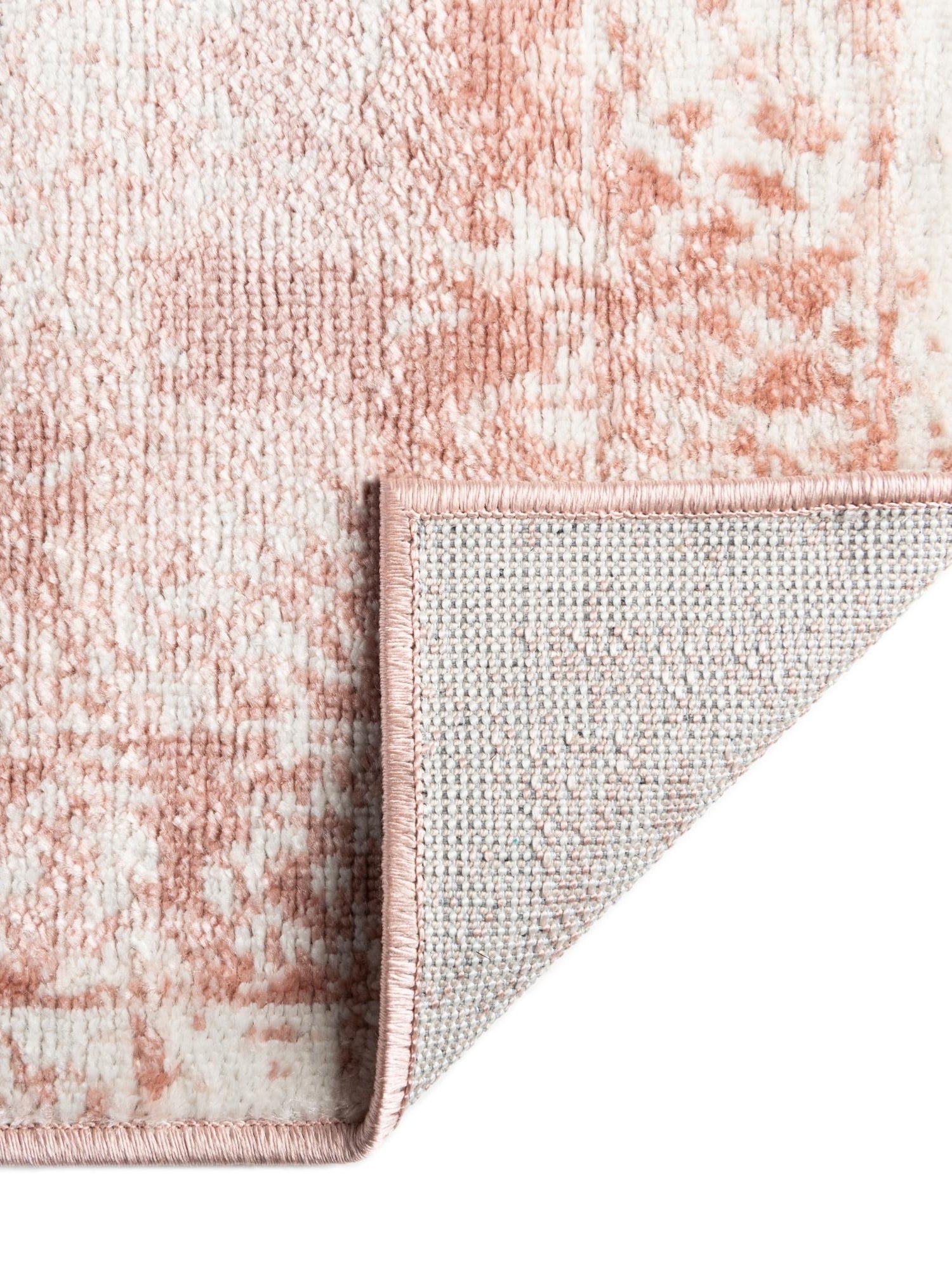 Pink 6' 1 x 9' Oxford Rectangle Area Rug Traditional Design 100% Polypropylene Carpet for Living Room, Bedrooms, Dining, Office for Sale at Rug Engine