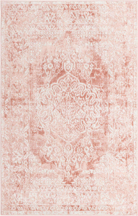 Pink 5' 3 x 8' Oxford Rectangle Area Rug