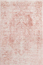 Pink 4' 1 x 6' 1 Oxford Rectangle Area Rug Traditional Design 100% Polypropylene Carpet for Living Room, Bedrooms, Dining, Office for Sale at Rug Engine