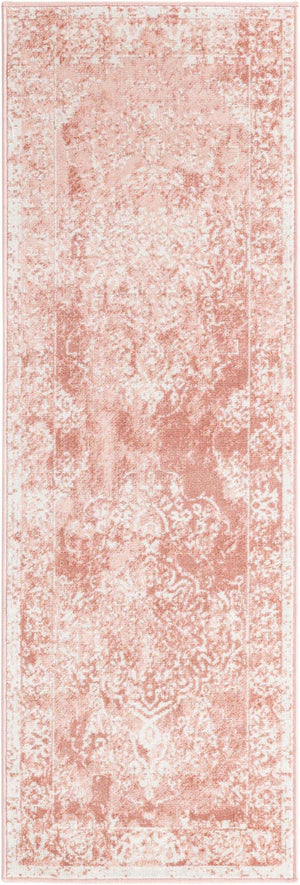 Pink 2' x 6' 1 Oxford Runner Area Rug
