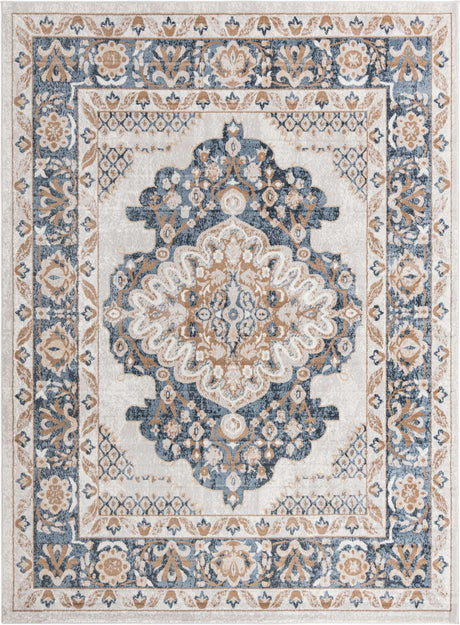 Cream 9' x 12' 2 Oxford Rectangle Area Rug