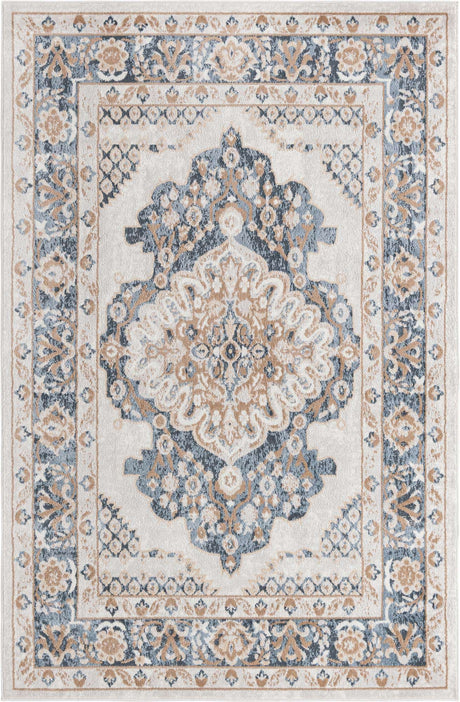 Cream 6' 1 x 9' Oxford Rectangle Area Rug