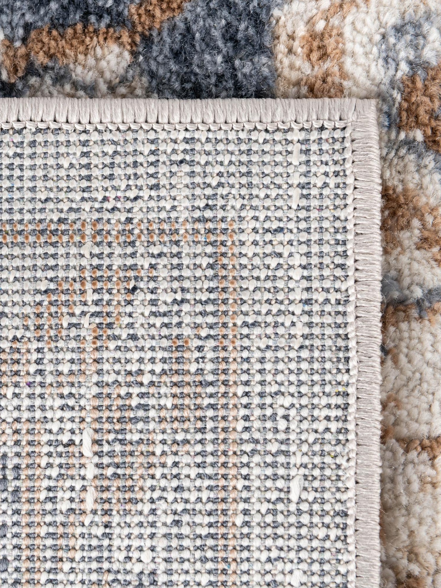 Cream 5' 3 x 8' Oxford Rectangle Area Rug Traditional Design 100% Polypropylene Carpet for Living Room, Bedrooms, Dining, Office for Sale at Rug Engine