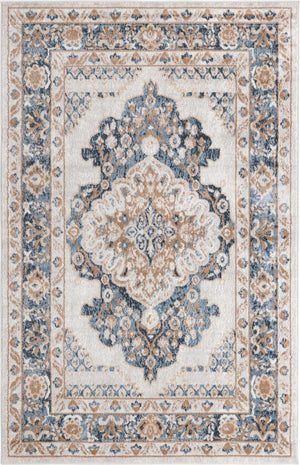 Cream 5' 3 x 8' Oxford Rectangle Area Rug