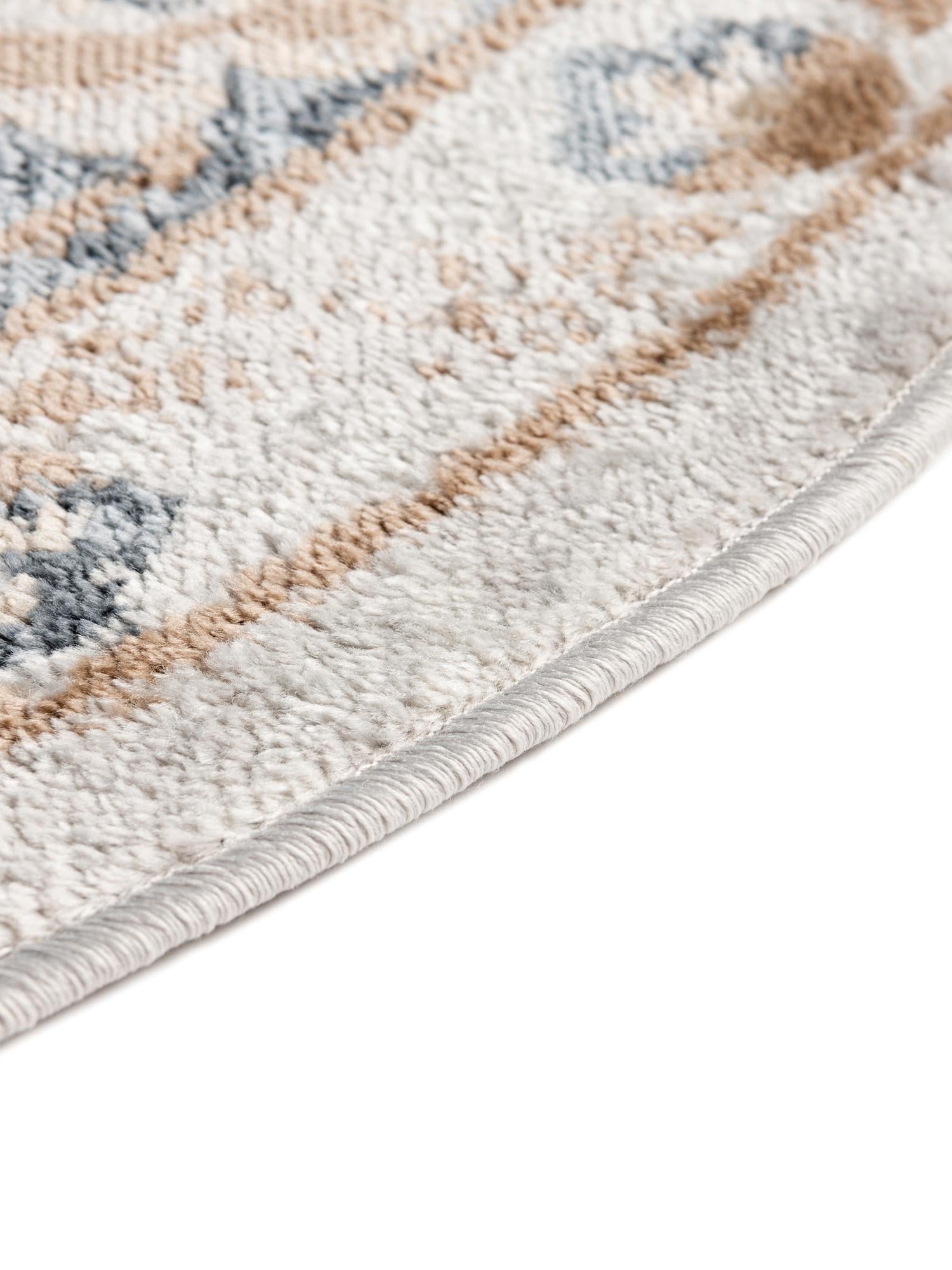 Cream 5' x 8' Oxford Oval Area Rug Traditional Design 100% Polypropylene Carpet for Living Room, Bedrooms, Dining, Office for Sale at Rug Engine