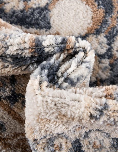 Cream 8' x 10' Oxford Oval Area Rug Traditional Design 100% Polypropylene Carpet for Living Room, Bedrooms, Dining, Office for Sale at Rug Engine