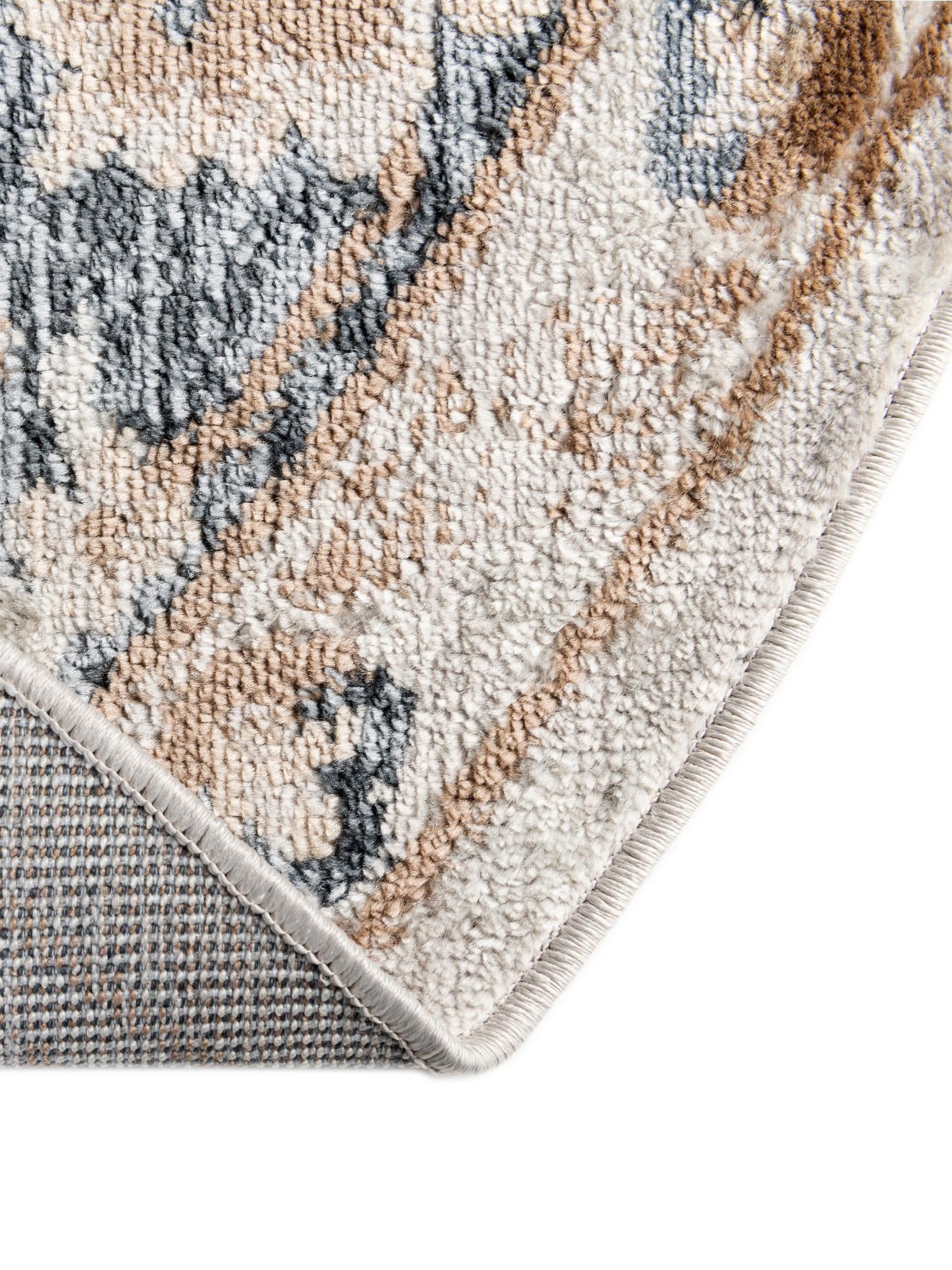 Cream 3' x 3' Oxford Round Area Rug Traditional Design 100% Polypropylene Carpet for Living Room, Bedrooms, Dining, Office for Sale at Rug Engine