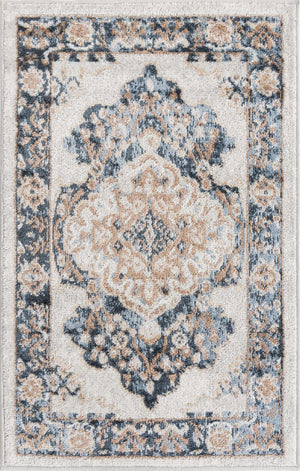 Cream 2' x 3' 1 Oxford Rectangle Area Rug