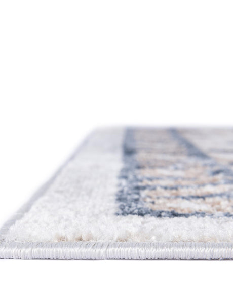 Cream 7' x 7' Oxford Octagon Area Rug Traditional Design 100% Polypropylene Carpet for Living Room, Bedrooms, Dining, Office for Sale at Rug Engine