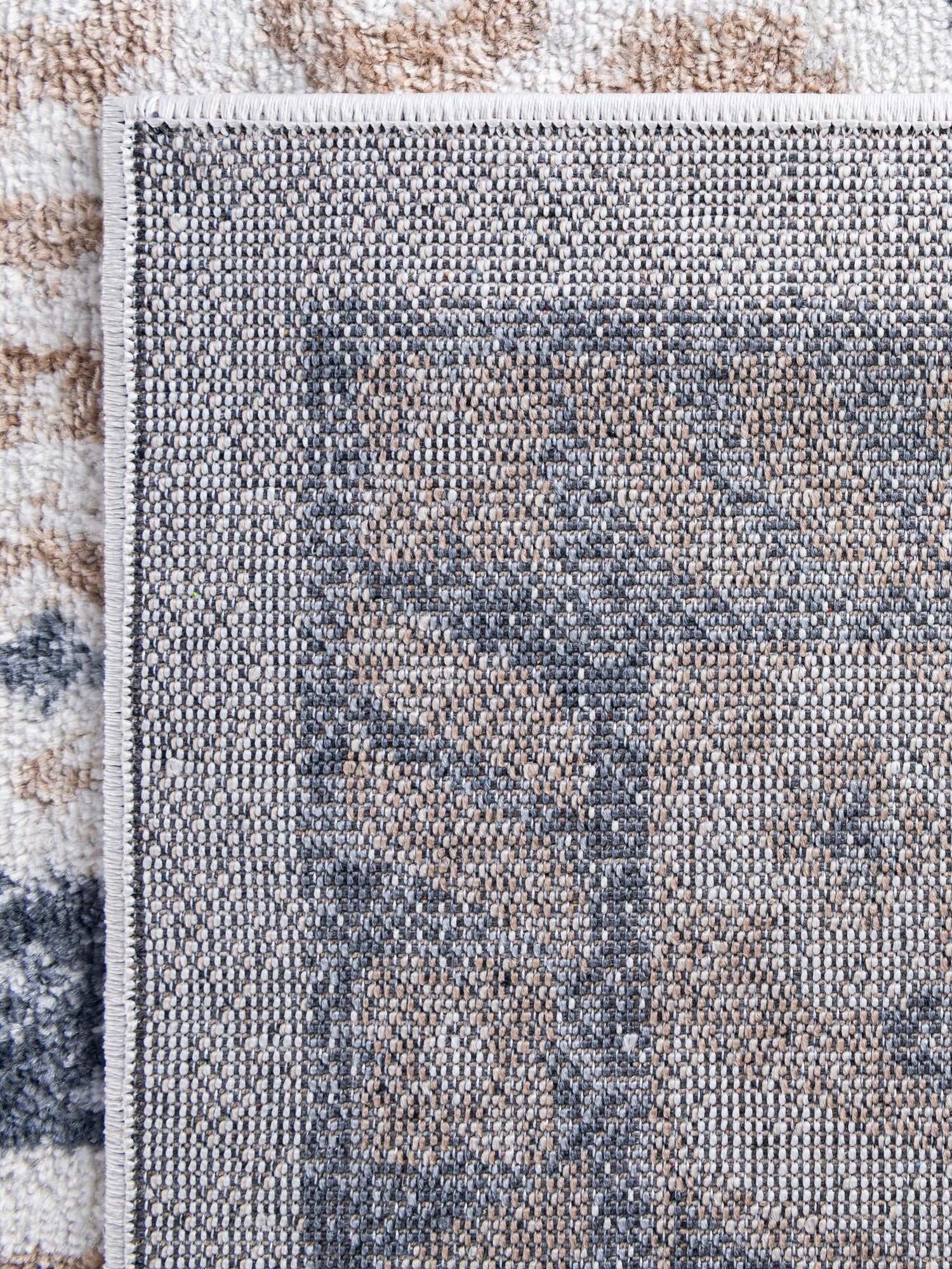 Cream 8' x 10' Oxford Rectangle Area Rug Traditional Design 100% Polypropylene Carpet for Living Room, Bedrooms, Dining, Office for Sale at Rug Engine