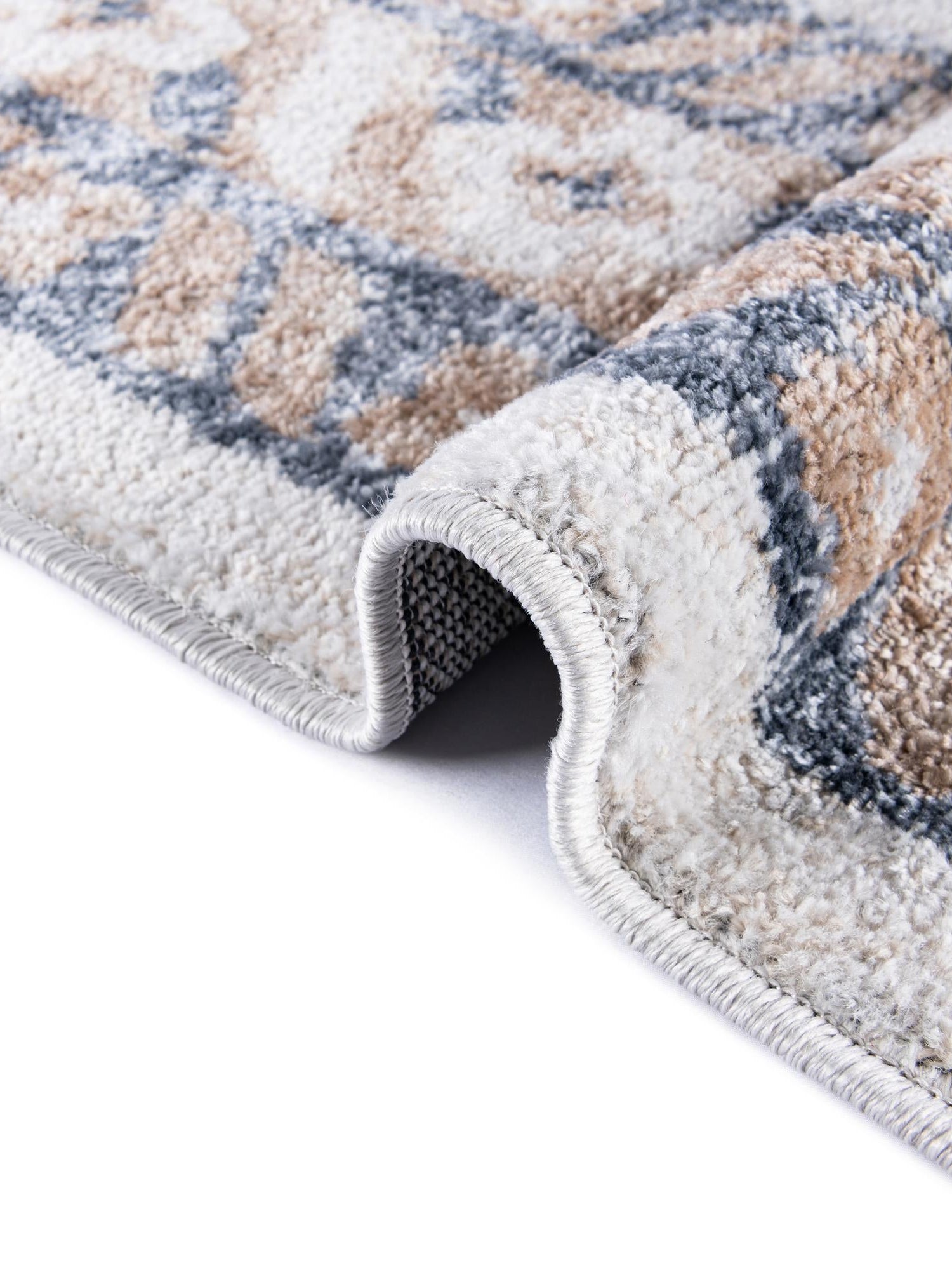 Cream 4' 1 x 6' 1 Oxford Rectangle Area Rug Traditional Design 100% Polypropylene Carpet for Living Room, Bedrooms, Dining, Office for Sale at Rug Engine
