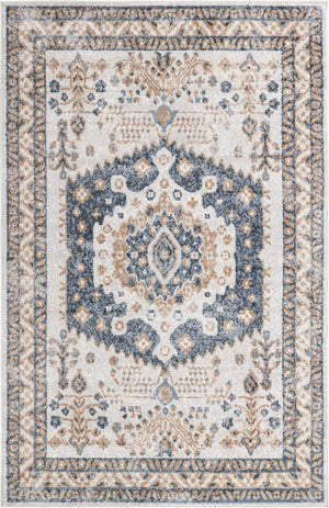 Cream 5' 3 x 8' Oxford Rectangle Area Rug