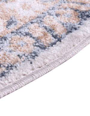 Cream 4' x 6' Oxford Oval Area Rug