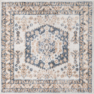 Cream 4' 1 x 4' 1 Oxford Square Area Rug