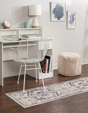 Cream 2' 7 x 13' 1 Oxford Runner Area Rug