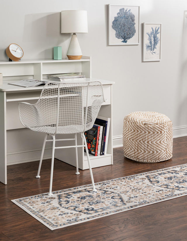 Cream 2' 7 x 13' 1 Oxford Runner Area Rug