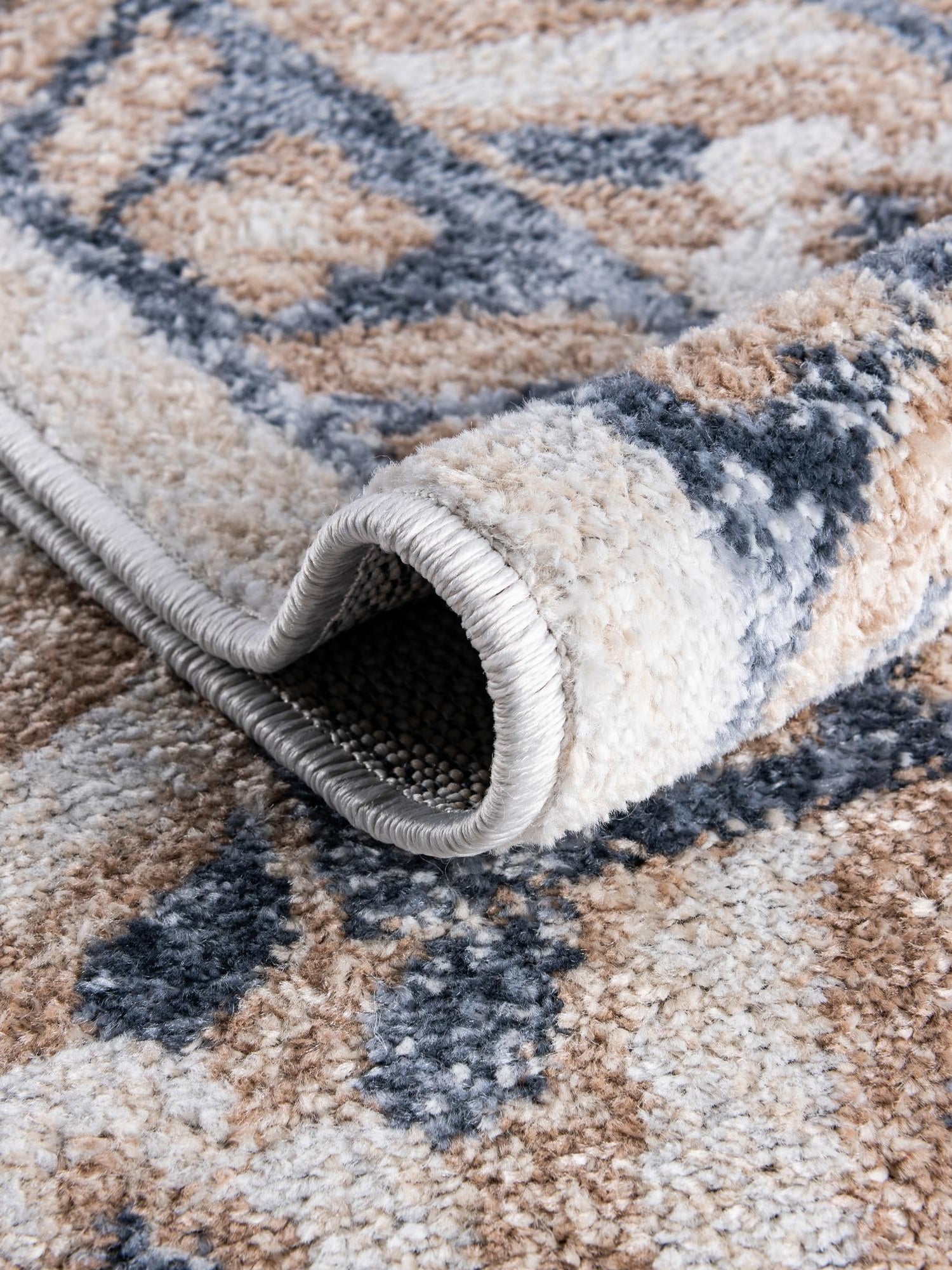 Cream 2' x 8' Oxford Runner Area Rug Traditional Design 100% Polypropylene Carpet for Living Room, Bedrooms, Dining, Office for Sale at Rug Engine