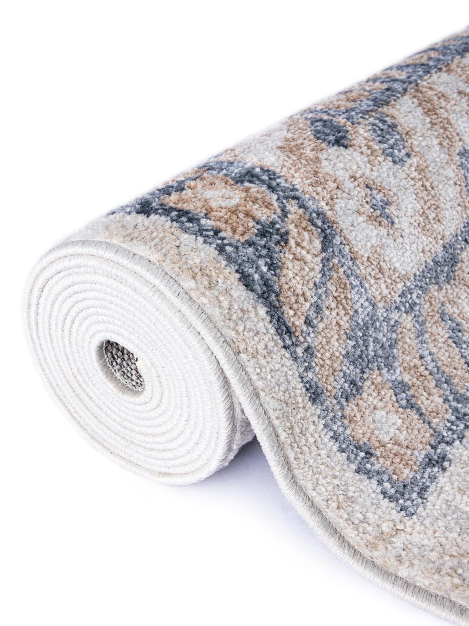Cream 2' x 6' 1 Oxford Runner Area Rug Traditional Design 100% Polypropylene Carpet for Living Room, Bedrooms, Dining, Office for Sale at Rug Engine