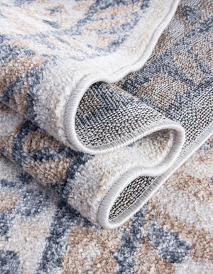 Cream 2' 7 x 10' Oxford Runner Area Rug