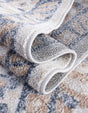 Cream 2' 7 x 10' Oxford Runner Area Rug Traditional Design 100% Polypropylene Carpet for Living Room, Bedrooms, Dining, Office for Sale at Rug Engine