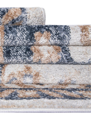 Cream 2' 7 x 10' Oxford Runner Area Rug