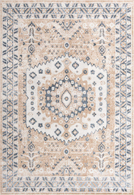 Beige 10' x 14' Oxford Rectangle Area Rug