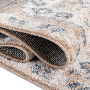 Beige 3' x 5' 3 Oxford Rectangle Area Rug