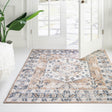 Beige 4' 1 x 4' 1 Oxford Square Area Rug