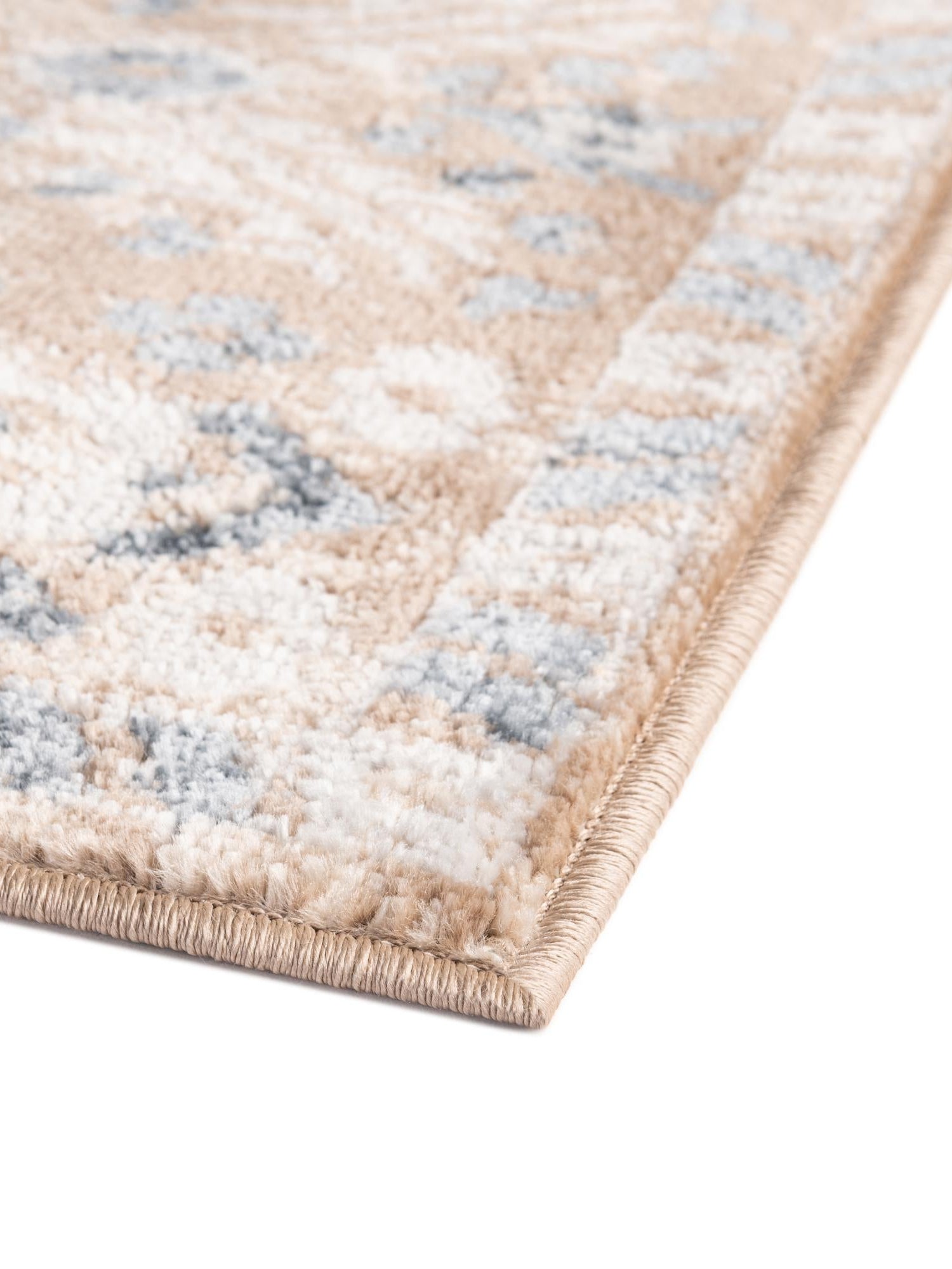 Beige 6' x 6' Oxford Square Area Rug Traditional Design 100% Polypropylene Carpet for Living Room, Bedrooms, Dining, Office for Sale at Rug Engine