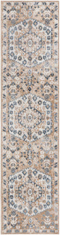 Beige 2' x 8' Oxford Runner Area Rug