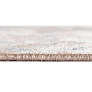 Beige 2' x 8' Oxford Runner Area Rug
