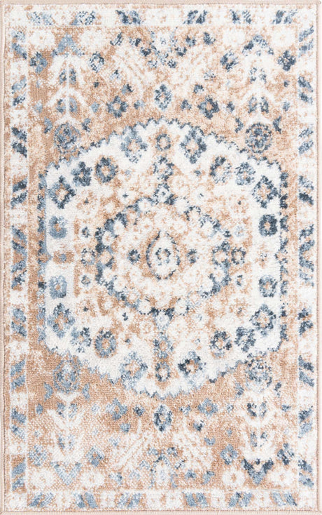 Beige 2' x 3' 1 Oxford Rectangle Area Rug