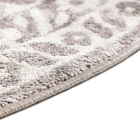 Gray 8' x 10' Oxford Oval Area Rug Traditional Design 100% Polypropylene Carpet for Living Room, Bedrooms, Dining, Office for Sale at Rug Engine