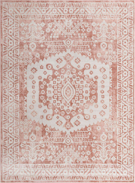 Pink 9' x 12' Oxford Rectangle Area Rug