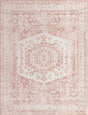Pink 8' x 10' Oxford Rectangle Area Rug Traditional Design 100% Polypropylene Carpet for Living Room, Bedrooms, Dining, Office for Sale at Rug Engine