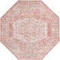 Pink 7' x 7' Oxford Octagon Area Rug