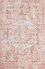 Pink 4' 1 x 6' 1 Oxford Rectangle Area Rug Traditional Design 100% Polypropylene Carpet for Living Room, Bedrooms, Dining, Office for Sale at Rug Engine