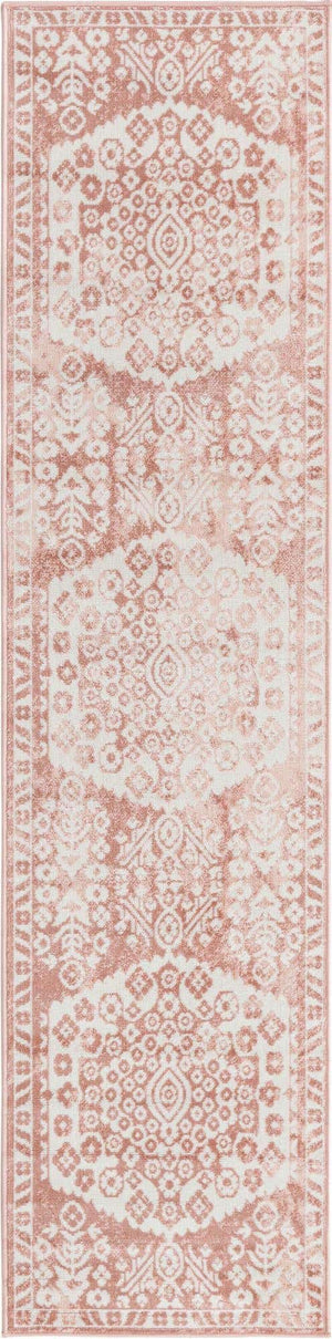 Pink 2' x 8' Oxford Runner Area Rug