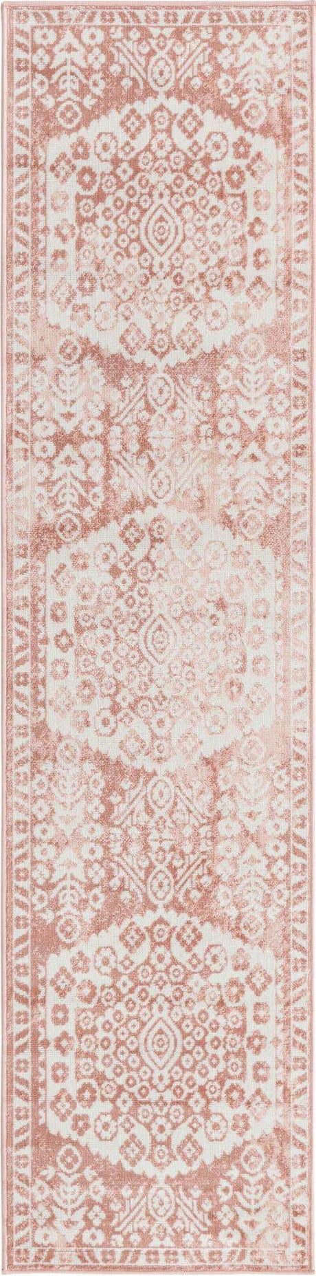 Pink 2' x 8' Oxford Runner Area Rug