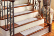 13 Pcs White 1' x 2' 6 Braided Jute Stair Treads