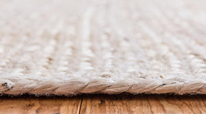 13 Pcs White 1' x 2' 6 Braided Jute Stair Treads