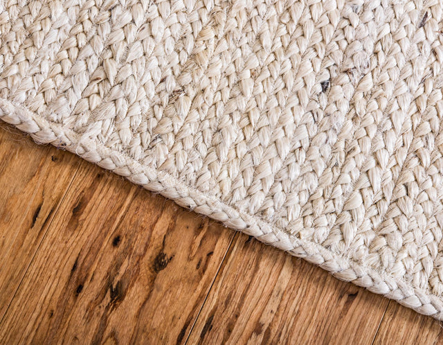13 Pcs White 1' x 2' 6 Braided Jute Stair Treads