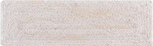 13 Pcs White 1' x 2' 6 Braided Jute Stair Treads