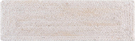 13 Pcs White 1' x 2' 6 Braided Jute Stair Treads