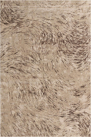 Brown 7' x 10' Oasis Rectangle Area Rug 65% Polypropylene & 35% Polyester Contemporary Carpet for Living Rooms, Bedroom, Kitchen, Dining, Office for Sale at Rug Engine