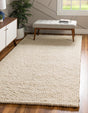 Ivory 10' x 13' 1 Felt Ball Rectangle Area Rug Stunning All Natural 100% Wool Luxury Hand Woven Carpet for Modern Home Interiors Soft Touch Marshmallow Rug for Sale at Rug Engine