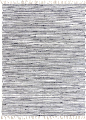 Navy Blue 8' x 11' Chindi Jute Rectangle Rug