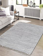 Navy Blue 8' x 11' Chindi Jute Rectangle Rug