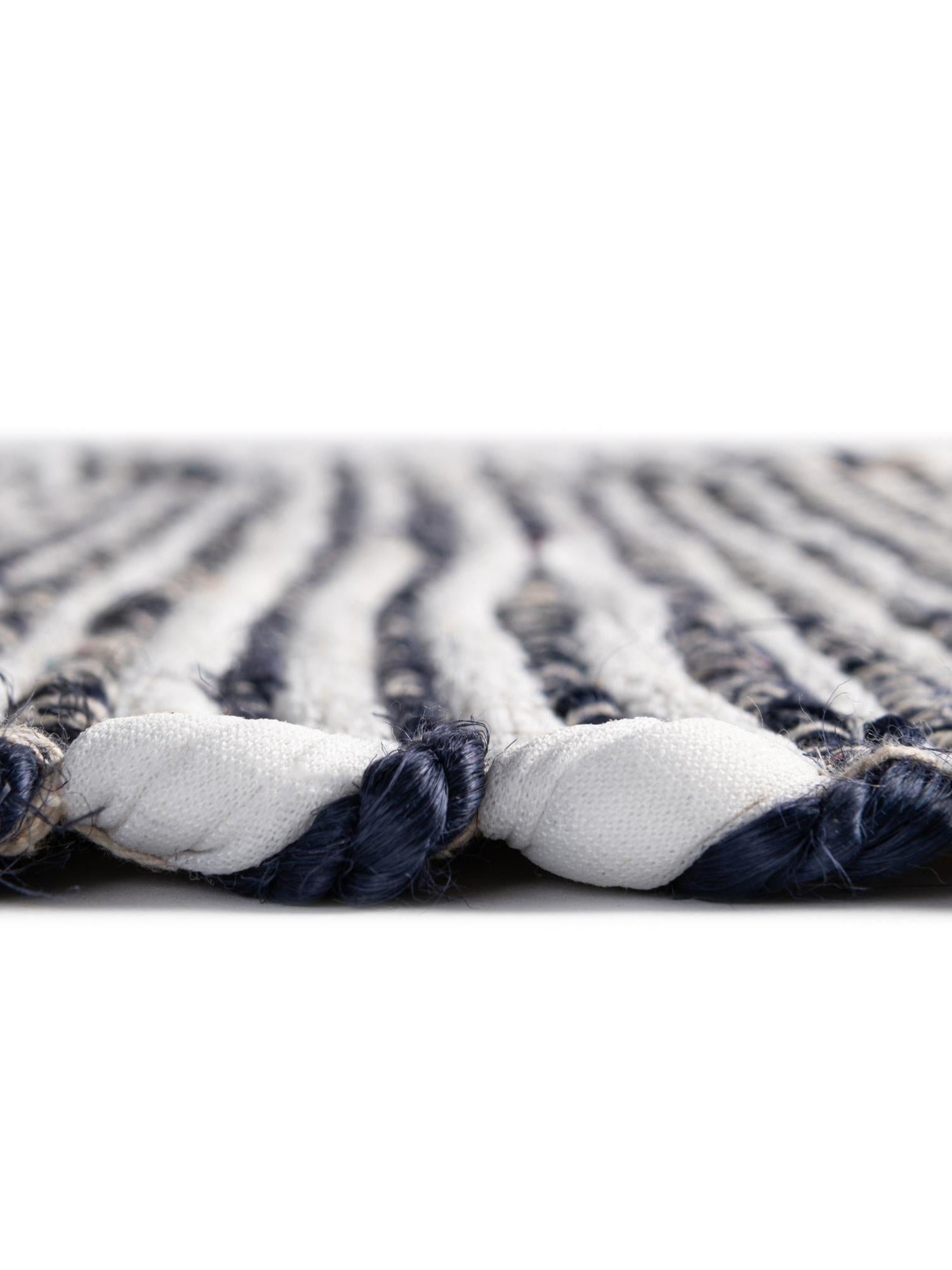 Navy Blue 8' x 11' Chindi Jute Rectangle Area Rug Interior Design Home Decor Carpet Mat for Sale at Rug Engine